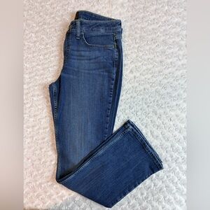 Lee Straight Leg Blue Jeans w/ Stretch classic, high waist
